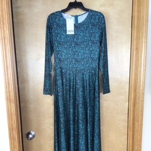 Ursime Elegant Blue Floral Maxi Dress- Brand New With Tags